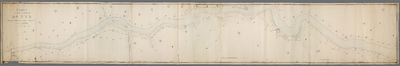 A-0504 Kaart van het vaarwater De Zyl met den trekweg langs dezelve, 1831